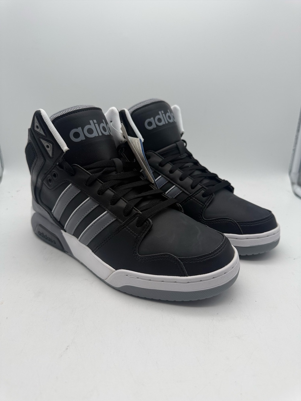 BRAND NEW RARE Adidas NEO BB9TIS Mid Top Basketball Black/Gray/White Size 10.5